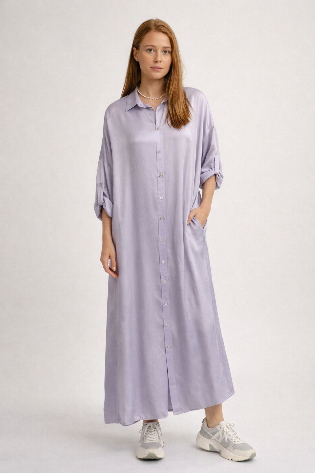 Lola Italian Silk Blend Maxi Dress – One Size