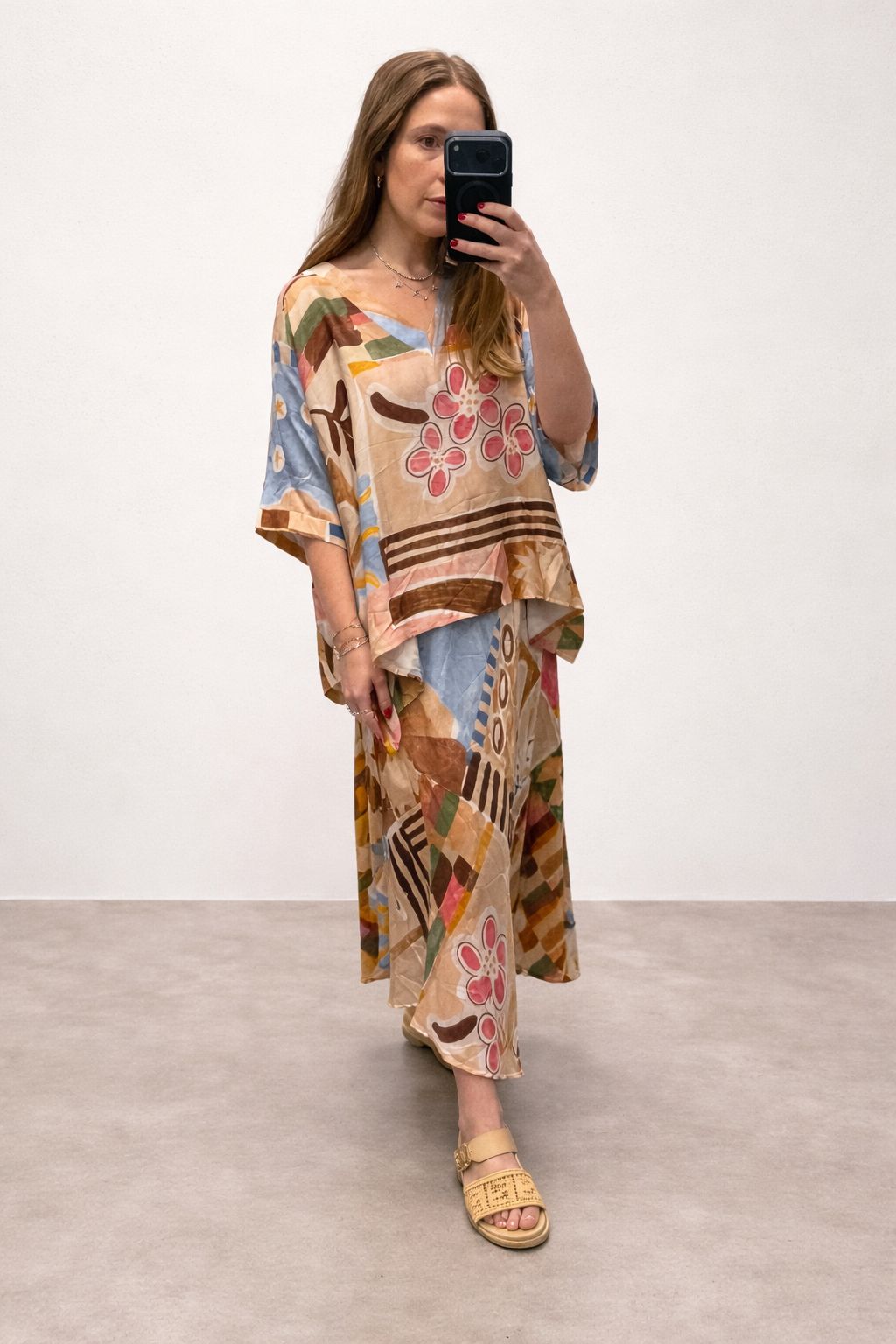 Lola Italian Silk Blend Set – Skirt & Top (One Size)